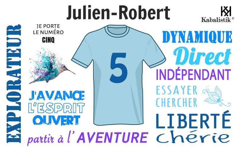 La signification numérologique du prénom Julien-Robert