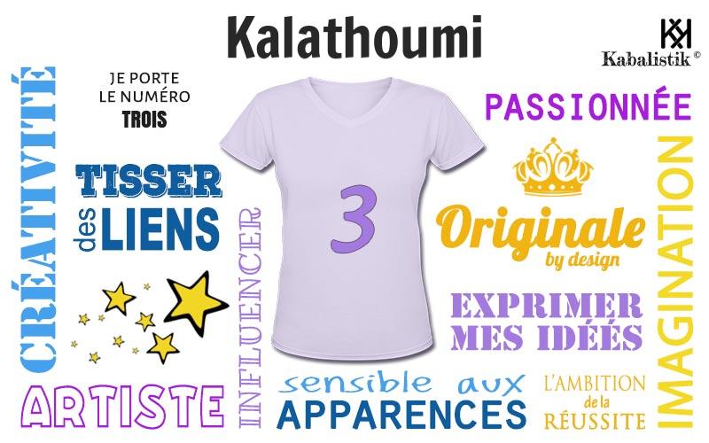 La signification numérologique du prénom Kalathoumi