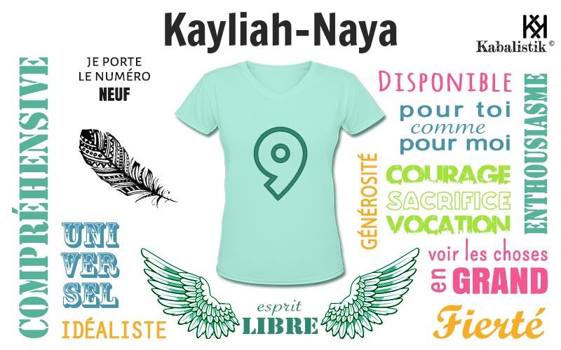 La signification numérologique du prénom Kayliah-Naya