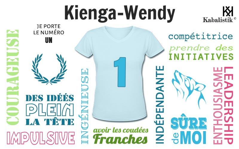La signification numérologique du prénom Kienga-Wendy