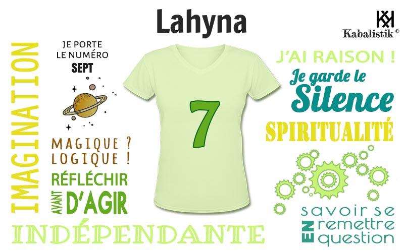 La signification numérologique du prénom Lahyna