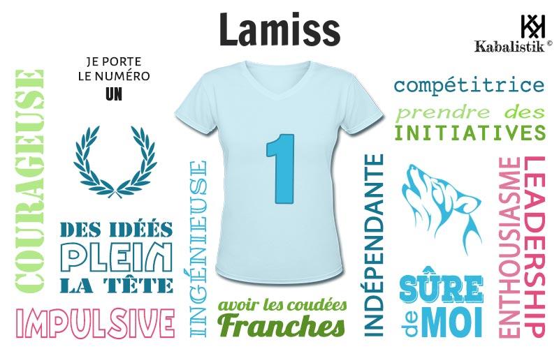 La signification numérologique du prénom Lamiss