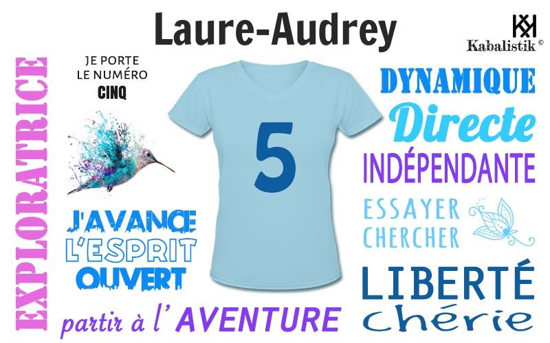 La signification numérologique du prénom Laure-Audrey