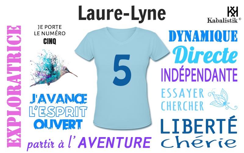 La signification numérologique du prénom Laure-Lyne
