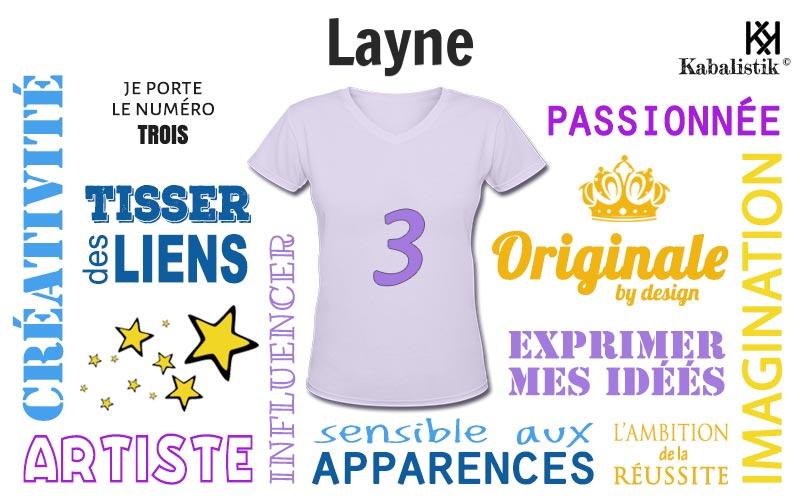 La signification numérologique du prénom Layne