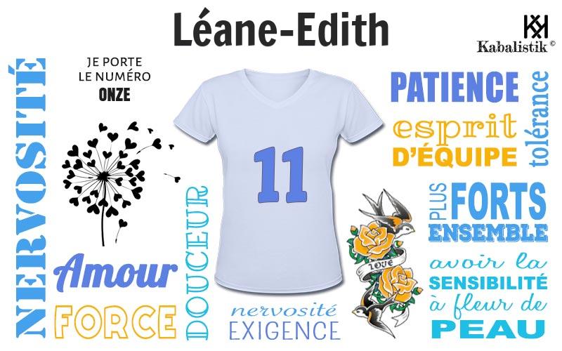 La signification numérologique du prénom Léane-Edith