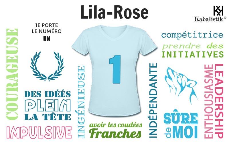 La signification numérologique du prénom Lila-Rose