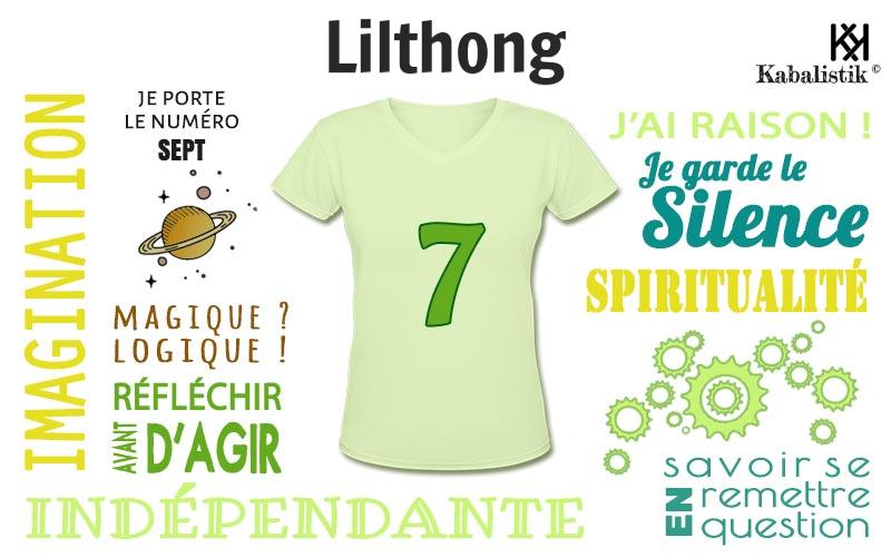 La signification numérologique du prénom Lilthong