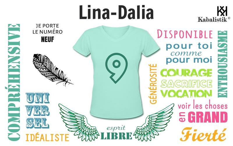 La signification numérologique du prénom Lina-Dalia