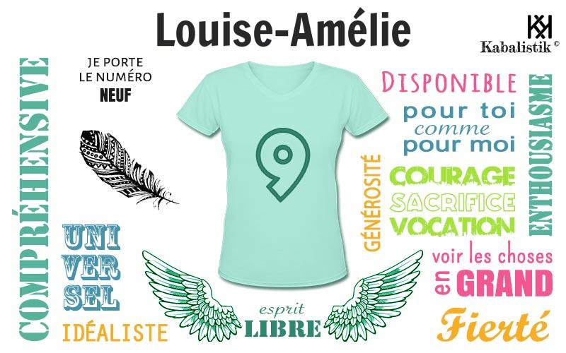 La signification numérologique du prénom Louise-Amélie