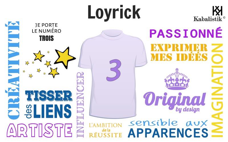 La signification numérologique du prénom Loyrick