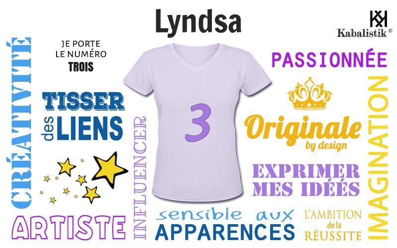 La signification numérologique du prénom Lyndsa