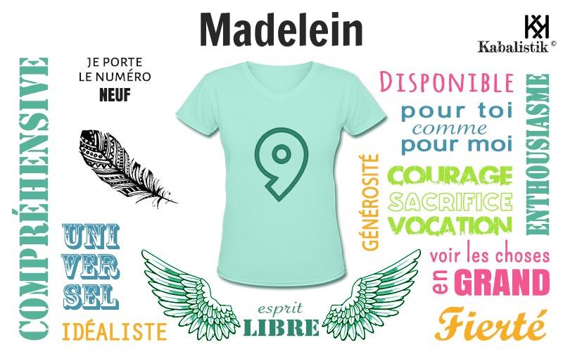 La signification numérologique du prénom Madelein