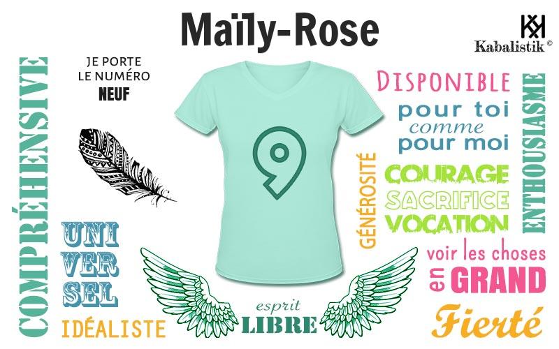 La signification numérologique du prénom Maïly-Rose
