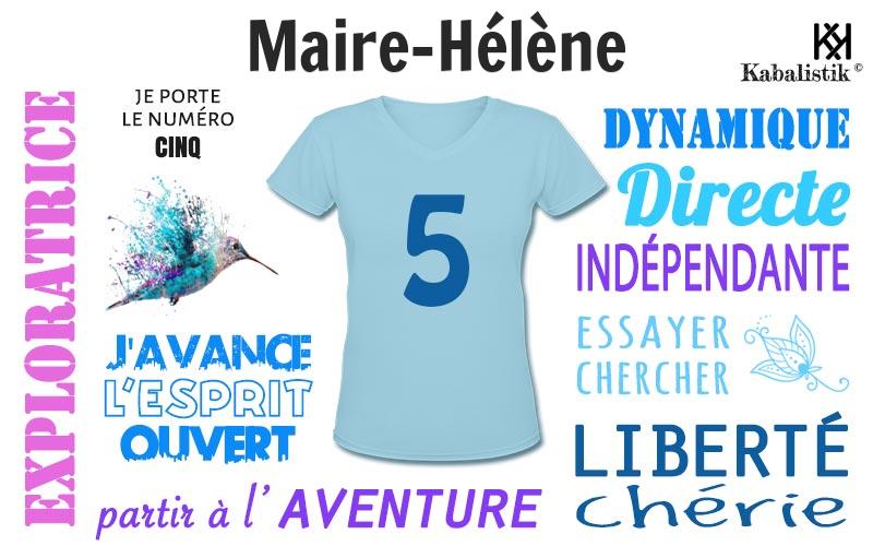La signification numérologique du prénom Maire-Hélène