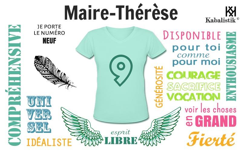 La signification numérologique du prénom Maire-Thérèse