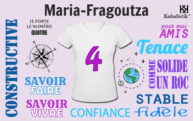 La signification numérologique du prénom Maria-Fragoutza