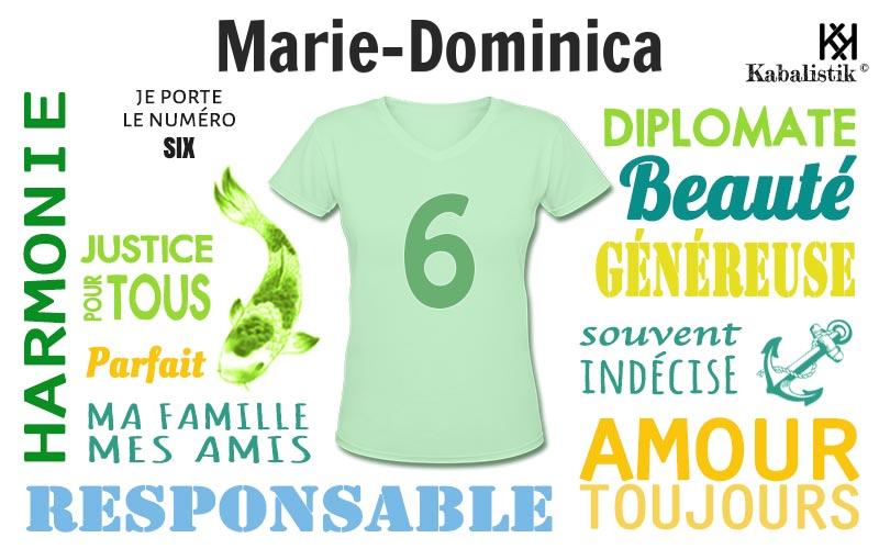 La signification numérologique du prénom Marie-Dominica
