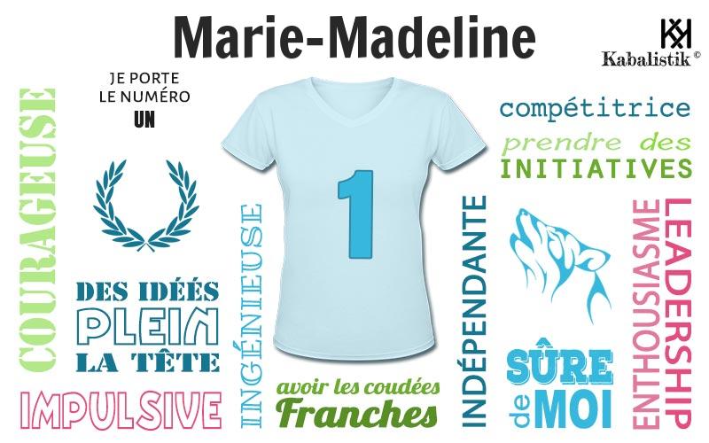 La signification numérologique du prénom Marie-Madeline