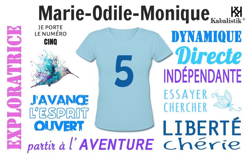 La signification numérologique du prénom Marie-Odile-Monique