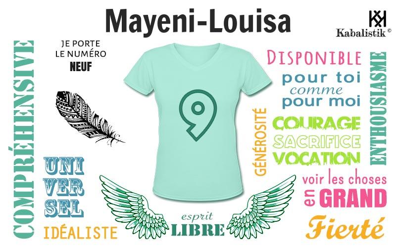 La signification numérologique du prénom Mayeni-Louisa