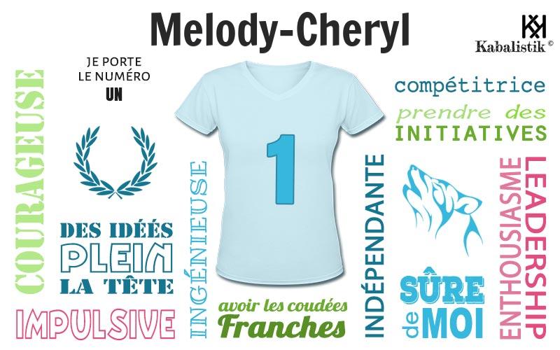 La signification numérologique du prénom Melody-Cheryl