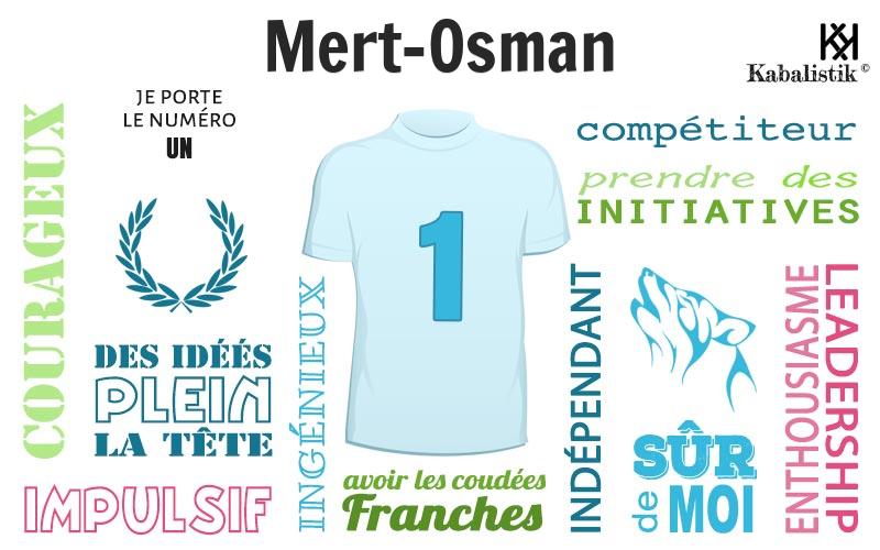 La signification numérologique du prénom Mert-Osman