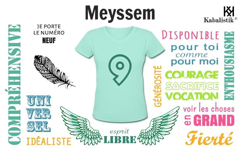 La signification numérologique du prénom Meyssem