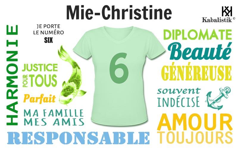 La signification numérologique du prénom Mie-Christine