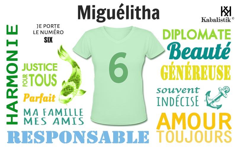 La signification numérologique du prénom Miguélitha