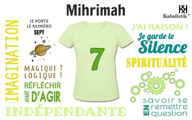 La signification numérologique du prénom Mihrimah