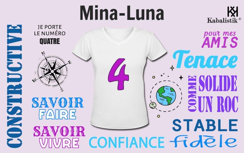 La signification numérologique du prénom Mina-Luna