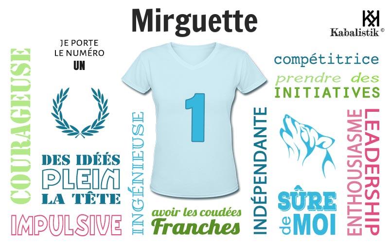 La signification numérologique du prénom Mirguette