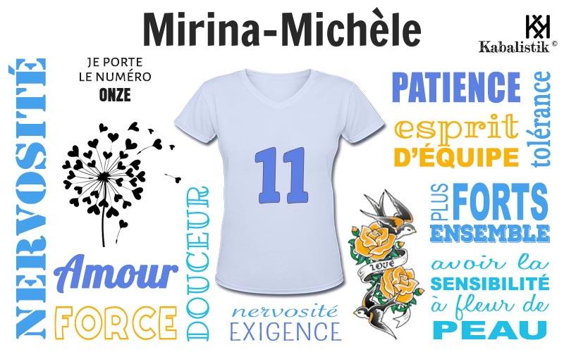 La signification numérologique du prénom Mirina-Michèle