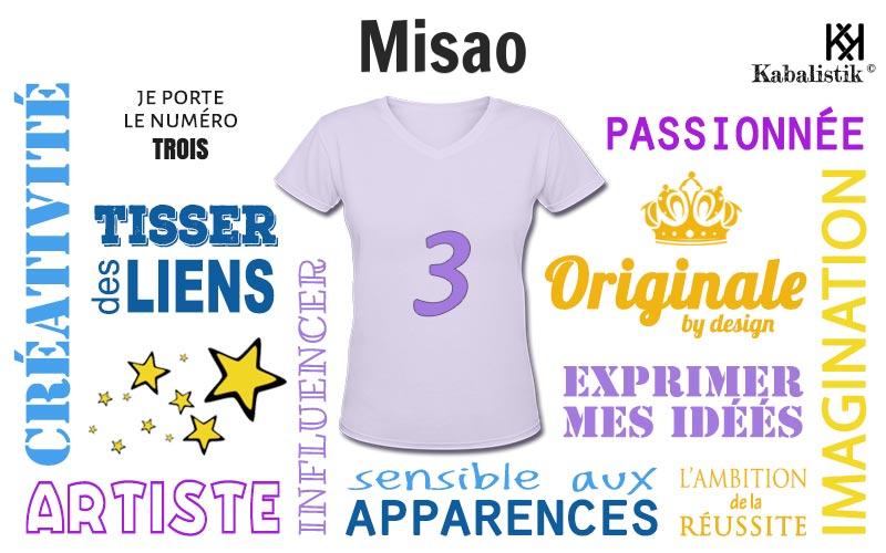 La signification numérologique du prénom Misao