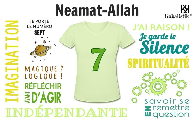 La signification numérologique du prénom Neamat-Allah