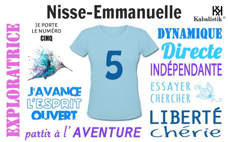 La signification numérologique du prénom Nisse-Emmanuelle