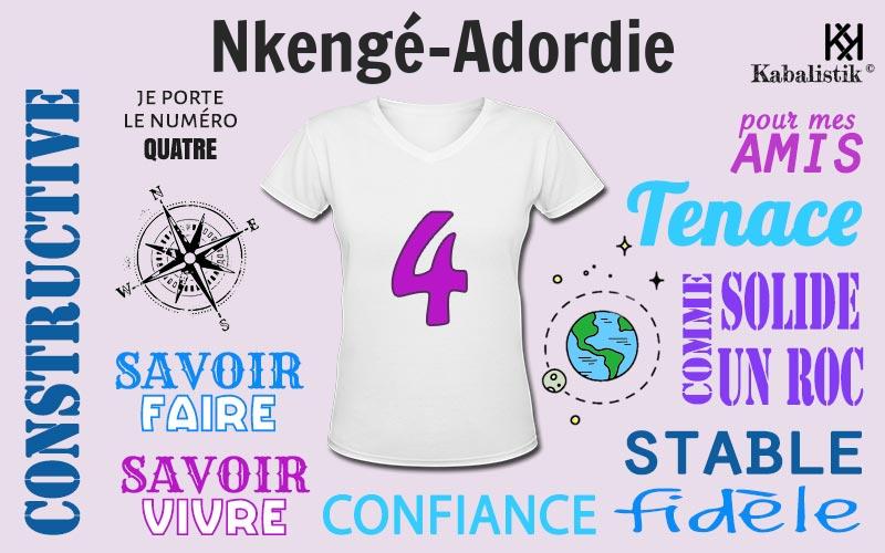 La signification numérologique du prénom Nkengé-Adordie