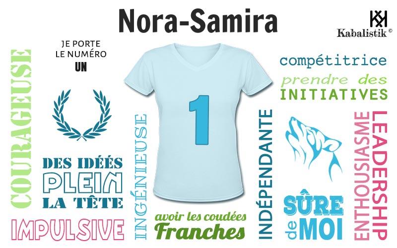 La signification numérologique du prénom Nora-Samira