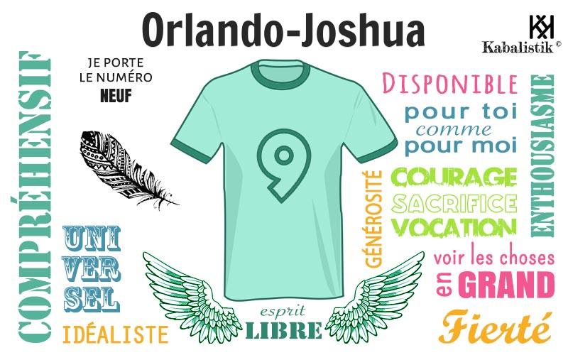 La signification numérologique du prénom Orlando-Joshua
