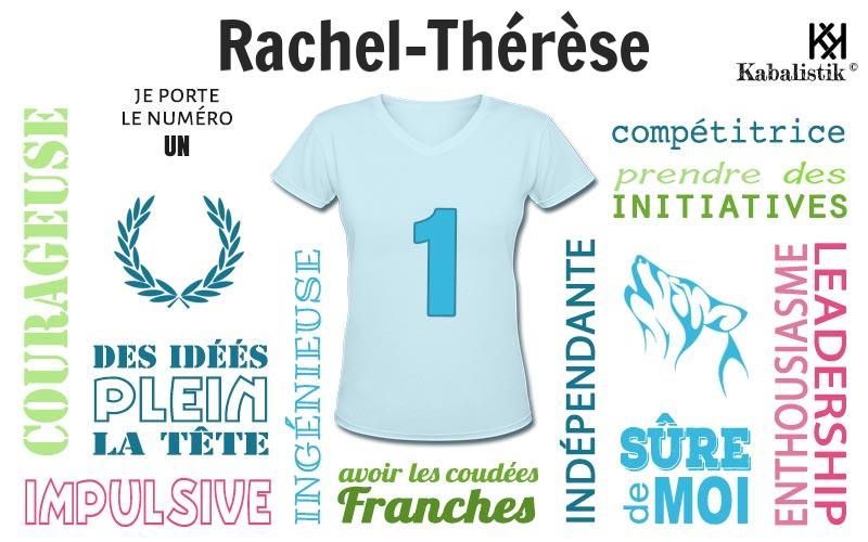 La signification numérologique du prénom Rachel-Thérèse