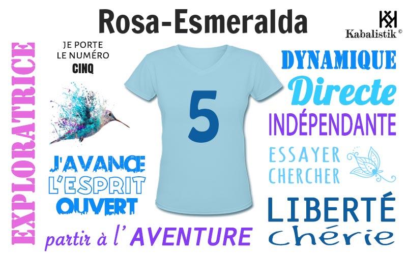 La signification numérologique du prénom Rosa-Esmeralda