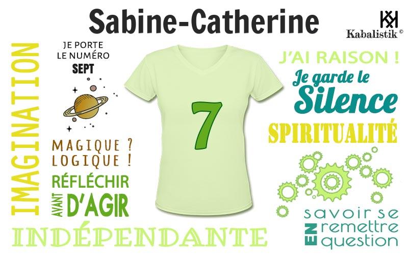 La signification numérologique du prénom Sabine-Catherine