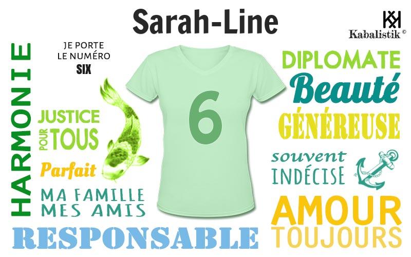 La signification numérologique du prénom Sarah-Line