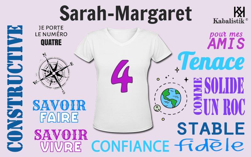 La signification numérologique du prénom Sarah-Margaret