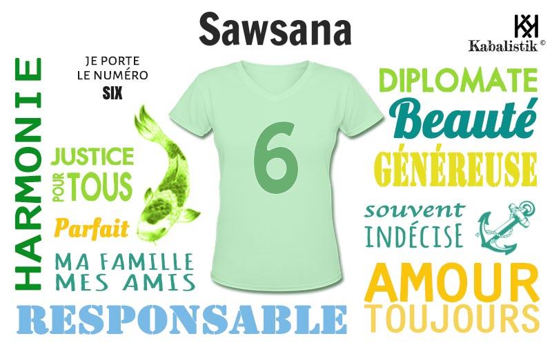 La signification numérologique du prénom Sawsana