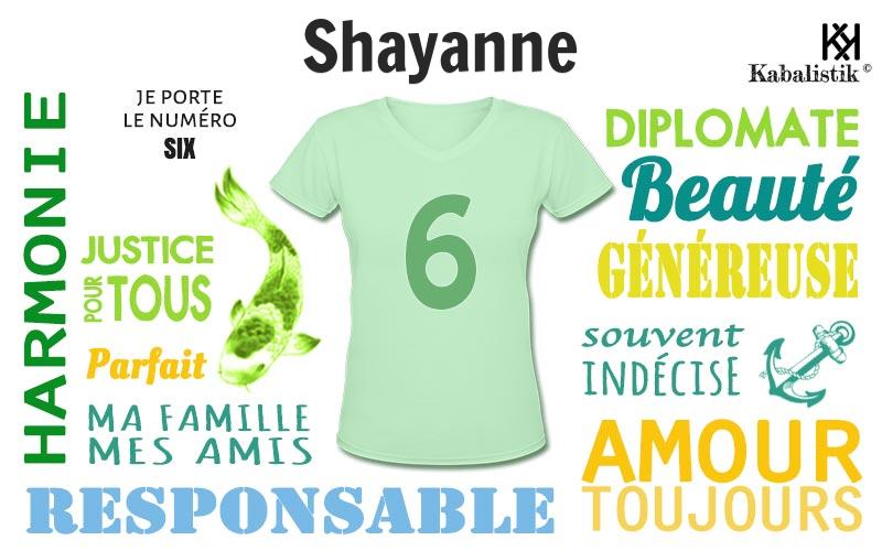 La signification numérologique du prénom Shayanne