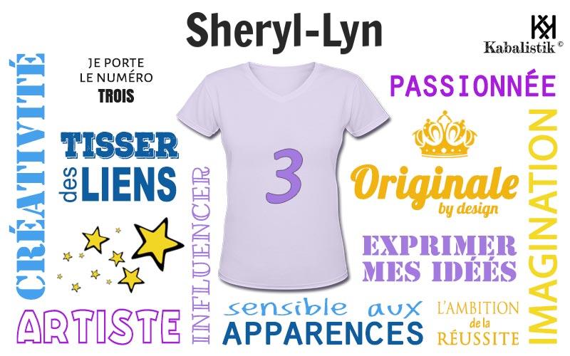 La signification numérologique du prénom Sheryl-Lyn