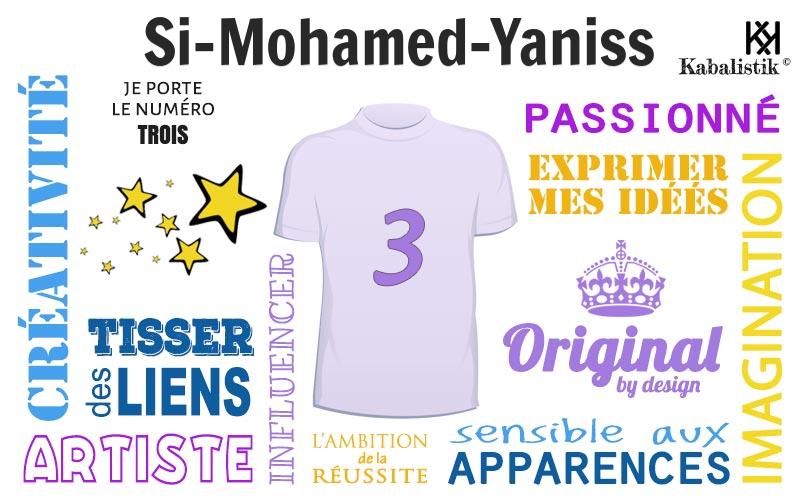 La signification numérologique du prénom Si-Mohamed-Yaniss