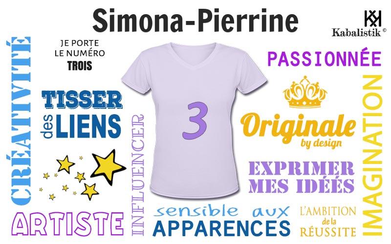 La signification numérologique du prénom Simona-Pierrine
